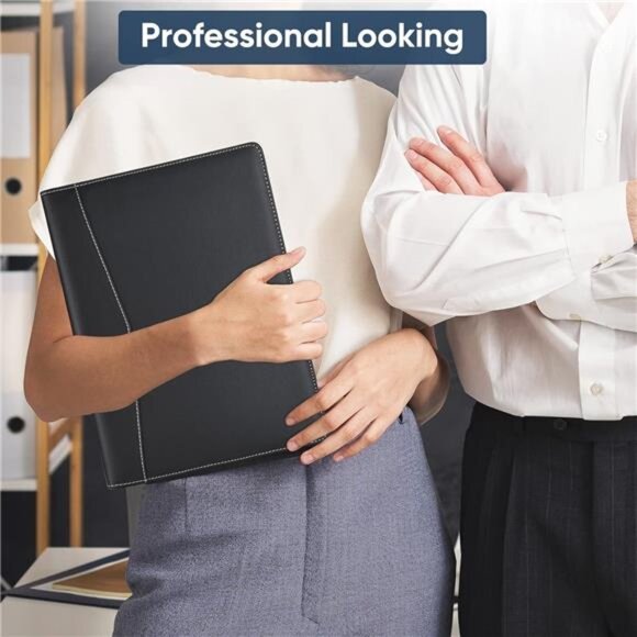 Pacific Mailer Padfolio Leather Binder, Interview Legal Document Organizer - Picture 13 of 16